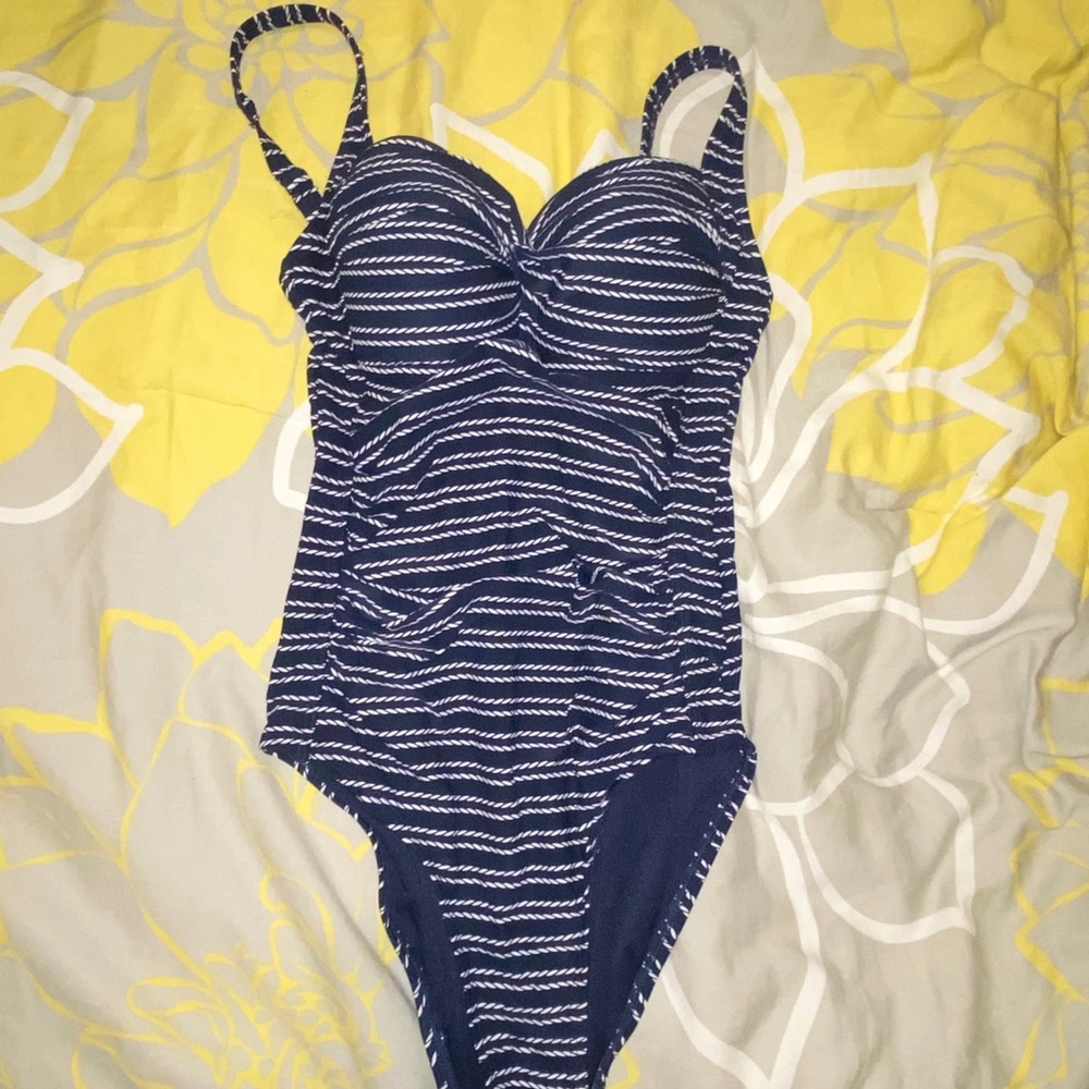 cute blue one piece size 4